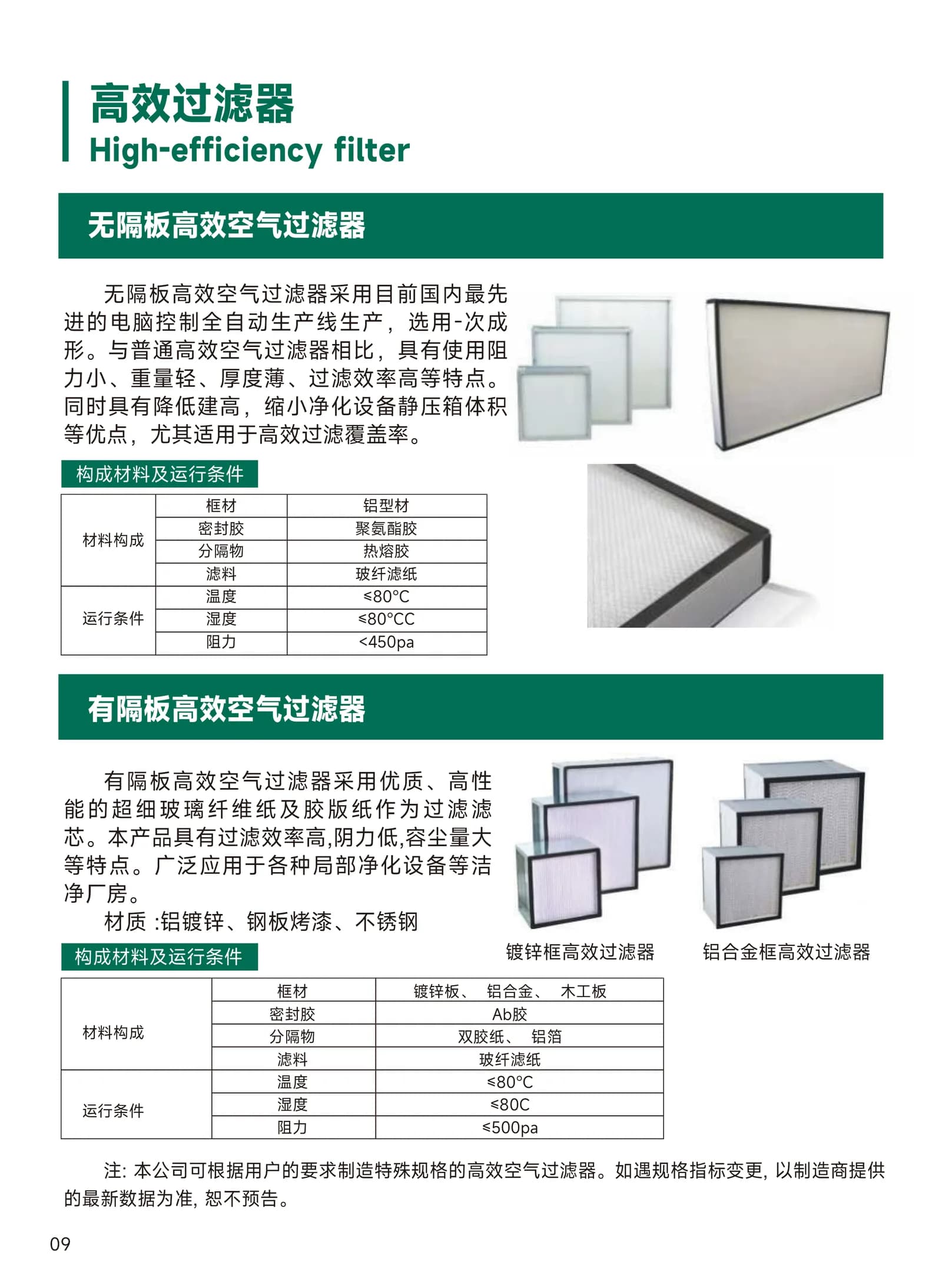 高效过滤器